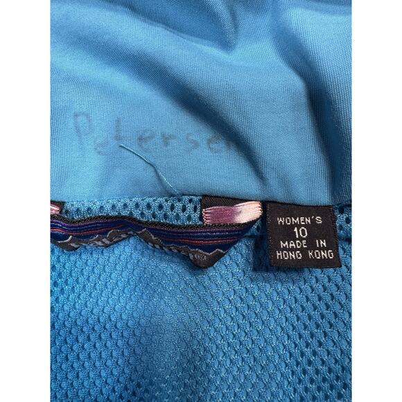 Vintage Patagonia Women’s Anorak Pullover Hooded Windbreaker Teal Size 10 . - Picture 9 of 10